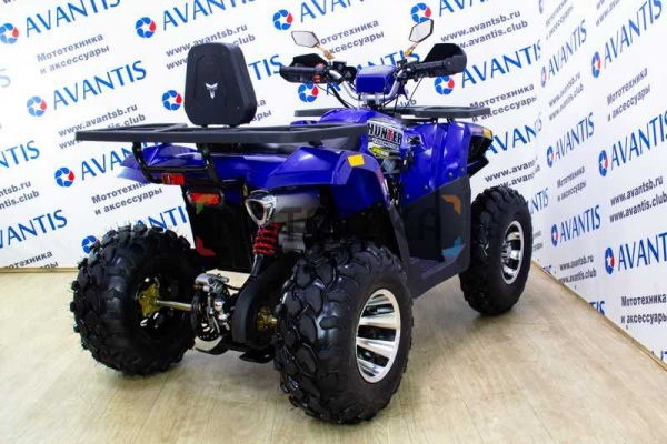Квадроцикл Avantis (Авантис) Hunter 200 New Premium (баланс. вал) 2023 синий (машинокомплект) в магазине Мототека по цене 0 ₽