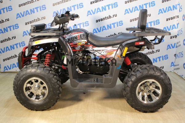 Квадроцикл Avantis (Авантис) Hunter 200 New Premium (баланс. вал) 2023 черный (машинокомплект) в магазине Мототека по цене 0 ₽